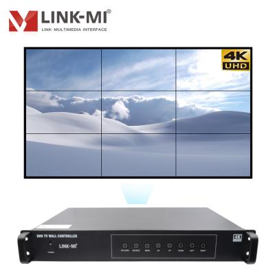 China LINK-MI 4K 9 Channels Video Wall Controller PIP 3x3 2x2 2x3 3x2 2x4 4x2 HDMI DP Multiple Between LM-TV09P for sale