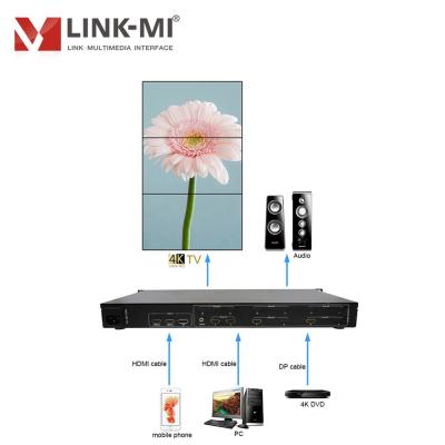 China LINK-MI 3x1 2x1 1x3 1x2 4K Video Wall Controller 3840* 2160@60Hz TV Wall Processing Distribution 180 Degree Rotation Bezel Adjust LM-TV03-4K2K for sale