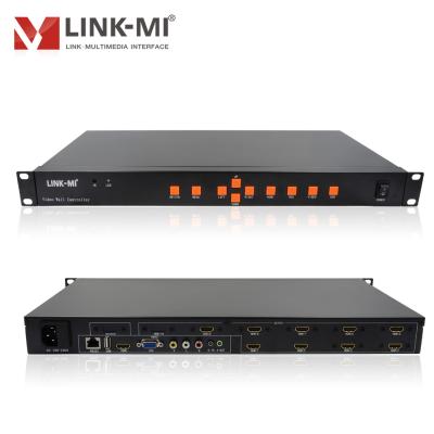 China LINK-MI 2x2 2x3 2x4 3x3 1080P HDMI Video Wall Controller Create a 3x3 video wall from any source to 9 monitors USB+HDMI+VGA+AV LM-TV09 for sale