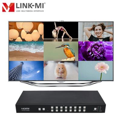 China LINK-MI 4K30Hz 9x1 4x1 2x1 Multiviewer Support 1/2/4/9 Seamless Multi Viewer LM-S91 RS-232 LAN Control Multi Viewer Modes for sale