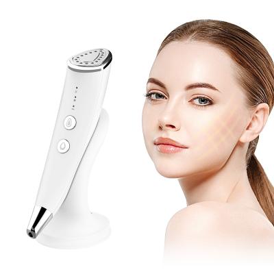 China Anti-Puffiness Face Beauty Tool Skin Care Whitening Device Pore Remover Hot Cold Vibrating Facial Massager for sale