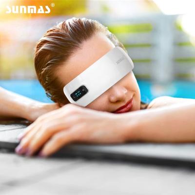 China Promote Sleep/Eye Care/Beauty/Relieve Eye Fatigue ODM/OEM EMS Hot And Cold Smart Eye Massager Device Beauty Massager for sale