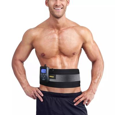 China Mini Fitness LCD Screen 20 Levels Abdominal Massager EMS Abdominal Massager EMS Muscle Stimulator Belt for sale