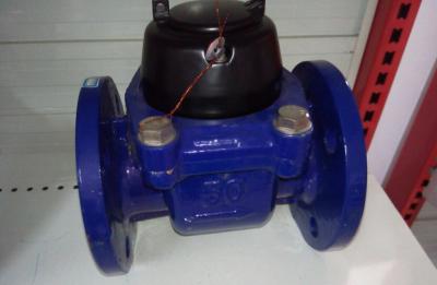 China Flange Type Bulk Woltman Industrial Water Meter With Iron / Brass Body for sale