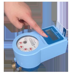 China Prepayment Smart Water Meter With Brass Valve Control Low Battery Consuming for sale