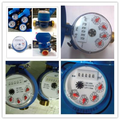 China Dry Type Single Jet Water Meter With Free Rotating Register For Flats Drinking Clean Water for sale