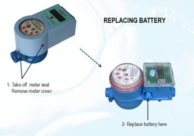 China Hoge Nauwkeurige Vooruitbetaalde Elektronische Digitale Slimme Watermeter 15mm - 25mm Diameter Te koop