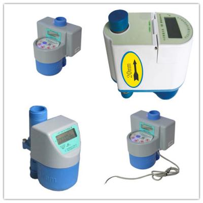 China Vertical Type Prepaid Radio Frequency Water Meter With Ball Valve Control for sale