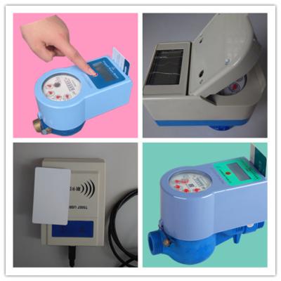 China Intelligent Radio Frequency Card Prepaid Water Meter With Brass Body for sale