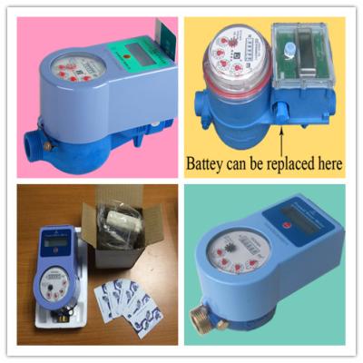 China Radio Frequency Card Prepaid Water Meter , RF Smart Multi Jet Water Meter for sale