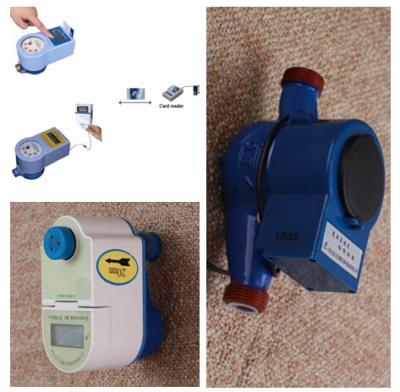 China 25mm Smart Radio Frequency Water Meter , Contactless RF Card Vertical Water Meter for sale