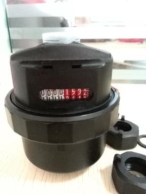 China DN15 Domestic Rotary Piston Volumetric Water Meter For Cold Water Plastic Body for sale