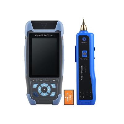 China Telecom Pro Mini Fiber Optic OTDR With 9 Functions VFL OLS OPM Event Card 22/24dB For 64km Fiber Cable Ethernet Tester for sale