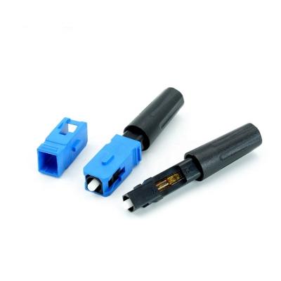 China 2.0*3.0mm Fiber Optic Cable Connector SC APC Single Mode Fiber Adapter SC UPC Cold Plug Leather FTTH Embedded Quick Field Assembly for sale