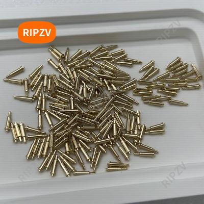 China 2x7.7mm Gold Plated Pogo Pin Connector Male PogoPin DPI Spring Connectors Contact Force 30gf 2x7.7mm for sale