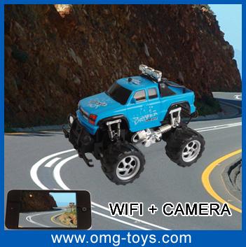 China 7.2V RC Battery 70M-100M Remote Distance Wifi Controlled Indoor RC Car With 0.3Mega-Pixel for sale