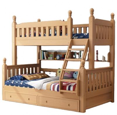 China Furniture HQSLP Solid Wood Bunk Bed For Kids Children Beds For Boys Children Bed Furniture for sale