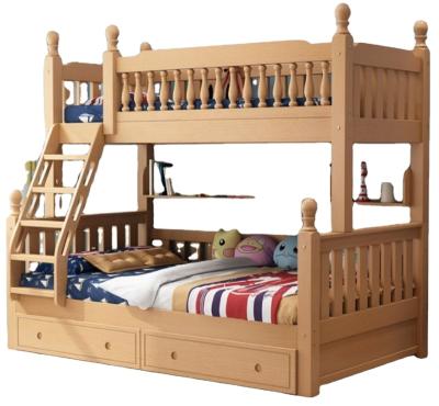 China Solid Wood Furniture HQSLP Crib Bed For Children Kids Bunk Beds Bed Queen for sale