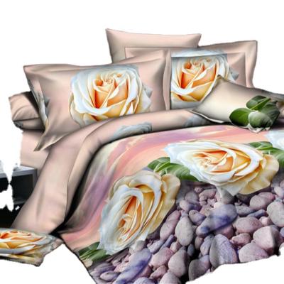 China HQSLP 3D 60s Nondisposable Bedding Set Luxury Bedding Set In Stock Egyptian Cotton Bedding Set for sale