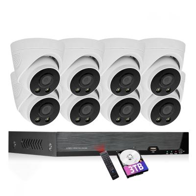 China NIGHT VISION Home 1080P 4K Video IP Camera Set POE System 8Mp 4CH 8CH NVR Kit Security CCTV Surveillance System for sale