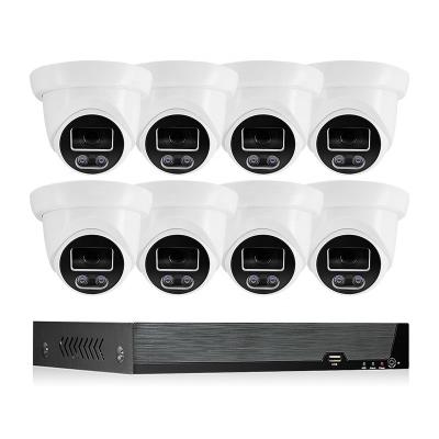 China Home security cctv camera 8 channel dome cctv camera lights nvr kit poe wifi nvr 8ch xmeye kit ip camera system HD 5mp motion detection for sale