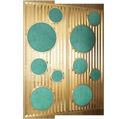 China Skeleton Decor Office Marble Room Divider Stainless Steel Standing Screen Electroplating Partition for sale