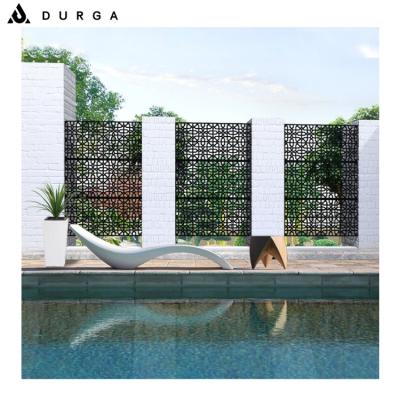 China Powder Coated Laser Cut Decorative Screen Wall Divider Panel Backyard Privacy Screen for sale