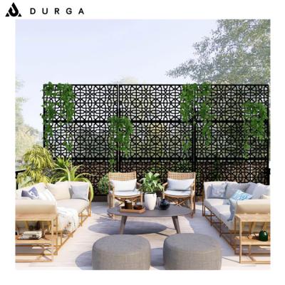 China Powder Coated Laser Cut Custom Decorative Garden Room Divider Metal Privacy Screen Set for sale