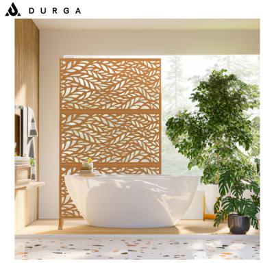 China Powder Coated Laser Cut Custom Aluminum Partition Panel Divider Bathroom Backyard Privacy Screen for sale