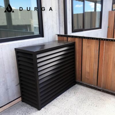 China Anti-corrosion and durable outdoor custom aluminum canopy metal cladding air conditioner cover heat pump cover à venda