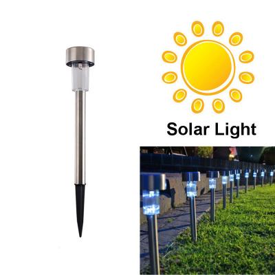 China White Stainless Steel Waterproof LED Solar Path Light for Garden for sale