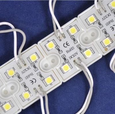 China 5050 4 LED Modules White/Warm White Waterproof IP67 DC12V For LED signs / shop fitting for sale