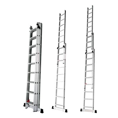 China High Quality Folding Ladders Extension Ladder 15 Meter Fiberglass Step Ladder Extendable for sale