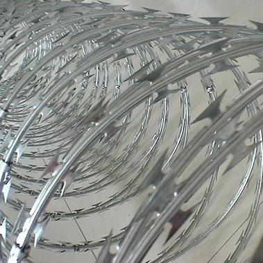 China Canned Good Quality Razor Wire Concertina Welded Razor Blade Barbed Wire Mesh for sale