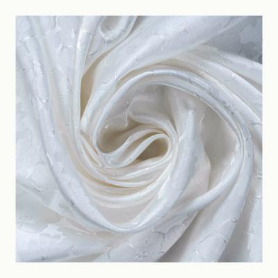 China Factory direct sales organic floral printing 21%silk 79%rayon 180815 soft smooth silk rayon jacquard fabric for sale