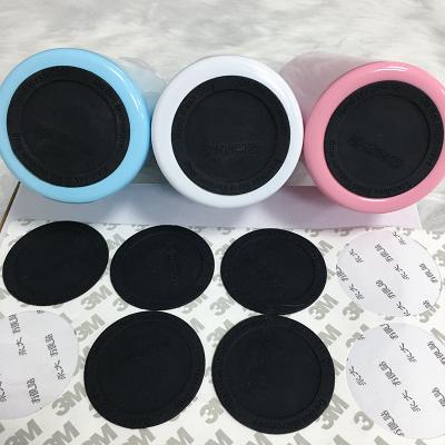 China Pastable Plain Self-adhesive Rubber Cup Coaster Round Stickers Stocked Non-Slip Pad For 20oz 30oz Lean Tumblers for sale