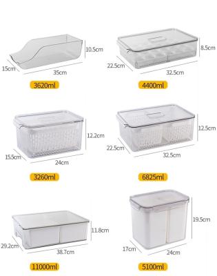 China Freshness Preservation QH6-5042 Refrigerator Storage Box Large Cufflink Storage Box Plastic Storage Box Camera for sale