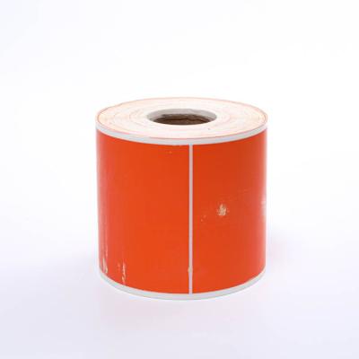 China Waterproof Custom Red Galley Food Price Label Thermal Adhesive Paper Rolls for sale