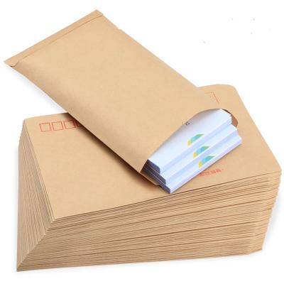 China Wholesale 1 Pack 1000pcs 120gsm Brown Gift Envelope Wrapping Paper Coin Wraps Seed Envelope Recycled Envelopes for sale