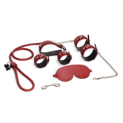 China Handcuffs Collar Slave Game SM Furniture Luxury Blindfolded Adult Adult Toys BDSM Bondage Fetish for sale