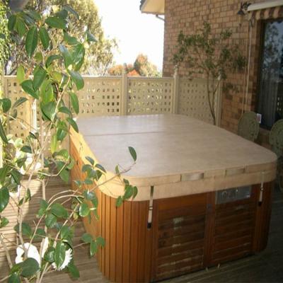 China Modern Customized Bath Spa Cover Outdoor Waterproof Hot Spring Tub Cover Lightweight Spa Tubs Cover for sale