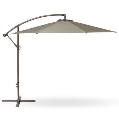 China Modern Outdoor Cantilever Parasol Customzie Color Patio Umbrella With LED Solar Umbrella for sale