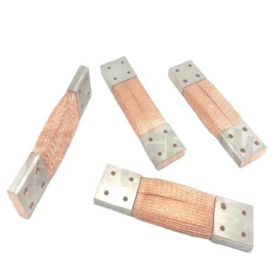 China Underground Flat Flexible Copper Busbar Tinned Copper Braid 2000A Braid, Ground Bus Braided for sale