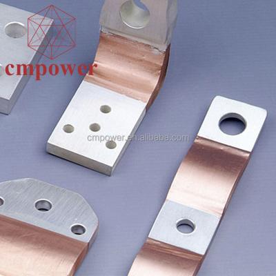 China 99.99% Pure Copper Busbar Connector Laminated Flexible Copper Jumper for sale