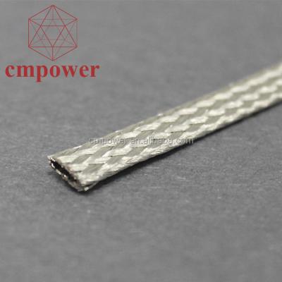 China Stainless Steel Braid 6MM2 Underground Flat Soft Flexible Braided Electrical Wire for sale