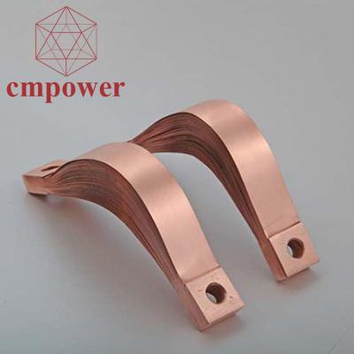 China CONNECTION Multi-plate Power Busbar Laminated Bars Flexible Copper Busbar For Milling for sale