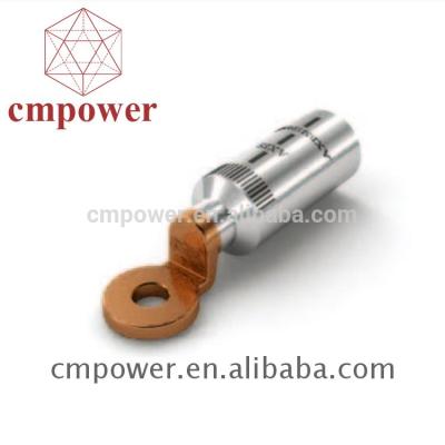 China Power Manufacturer Copper Aluminum Bimetal Connecting End Lug Cable Supports Aluminum Connector for sale