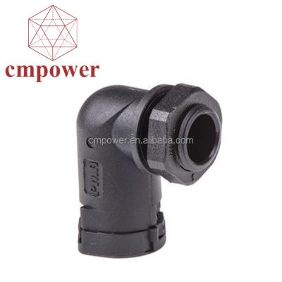 China Protect Wire Wholesale Custom Size PVC Plastic Nylon Right Angle M20 Cable Gland for sale