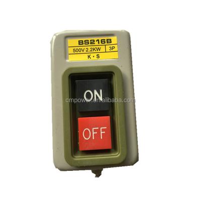 China BRASS CMPOWER 500V 2.2kw BS216B on off push button switch for sale