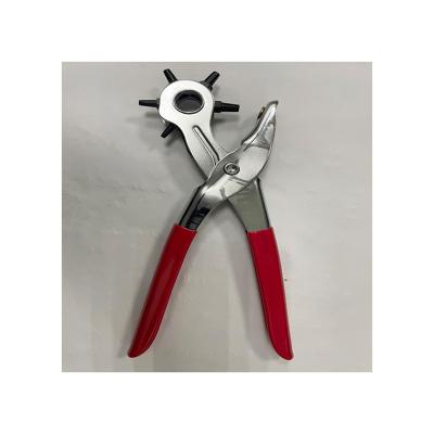 China MULTI FUNCTIONAL Rotating Key Punch Pliers Rotating Watch Band Cards Leather Belt Punch Pliers for sale